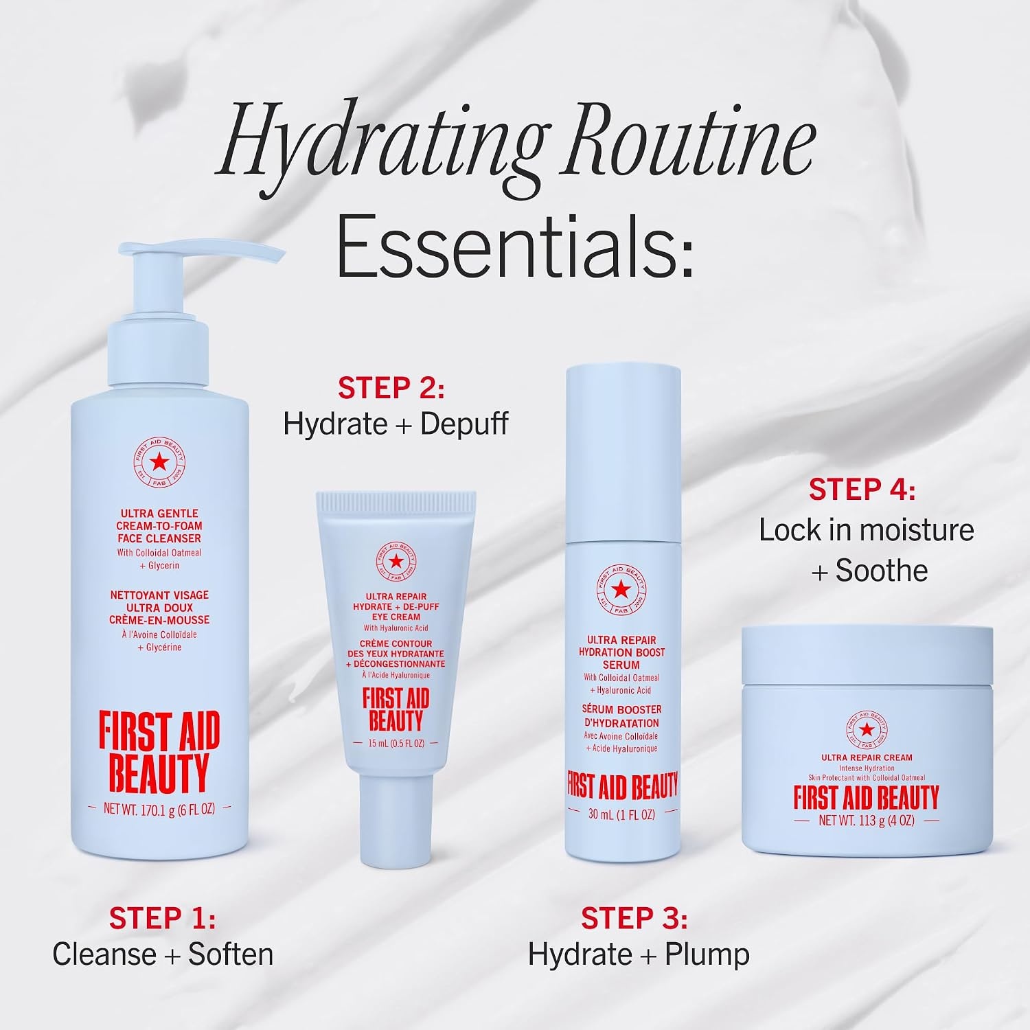 image:imageFirst Aid Beauty Hydrating Serum with Hyaluronic Acid Lightweight Formula with Squalane amp Colloidal Oatmeal Safe for Sensitive SkinNew
