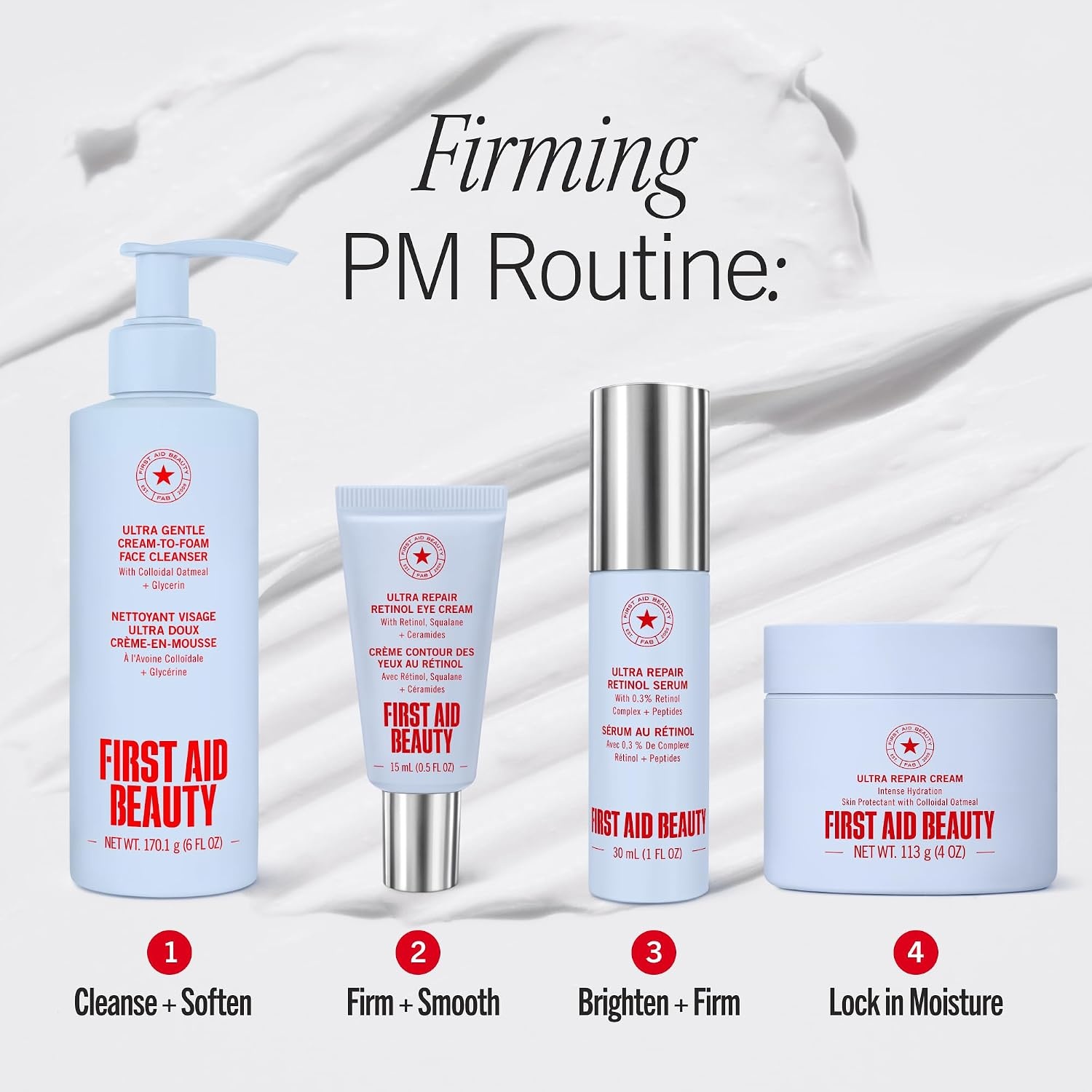 image:imageFirst Aid Beauty Retinol Eye Cream with Squalane Ceramides Encapsulated Retinol Serum for Delicate Skin Helps Improve Appearance of Fine Lines and WrinklesNew