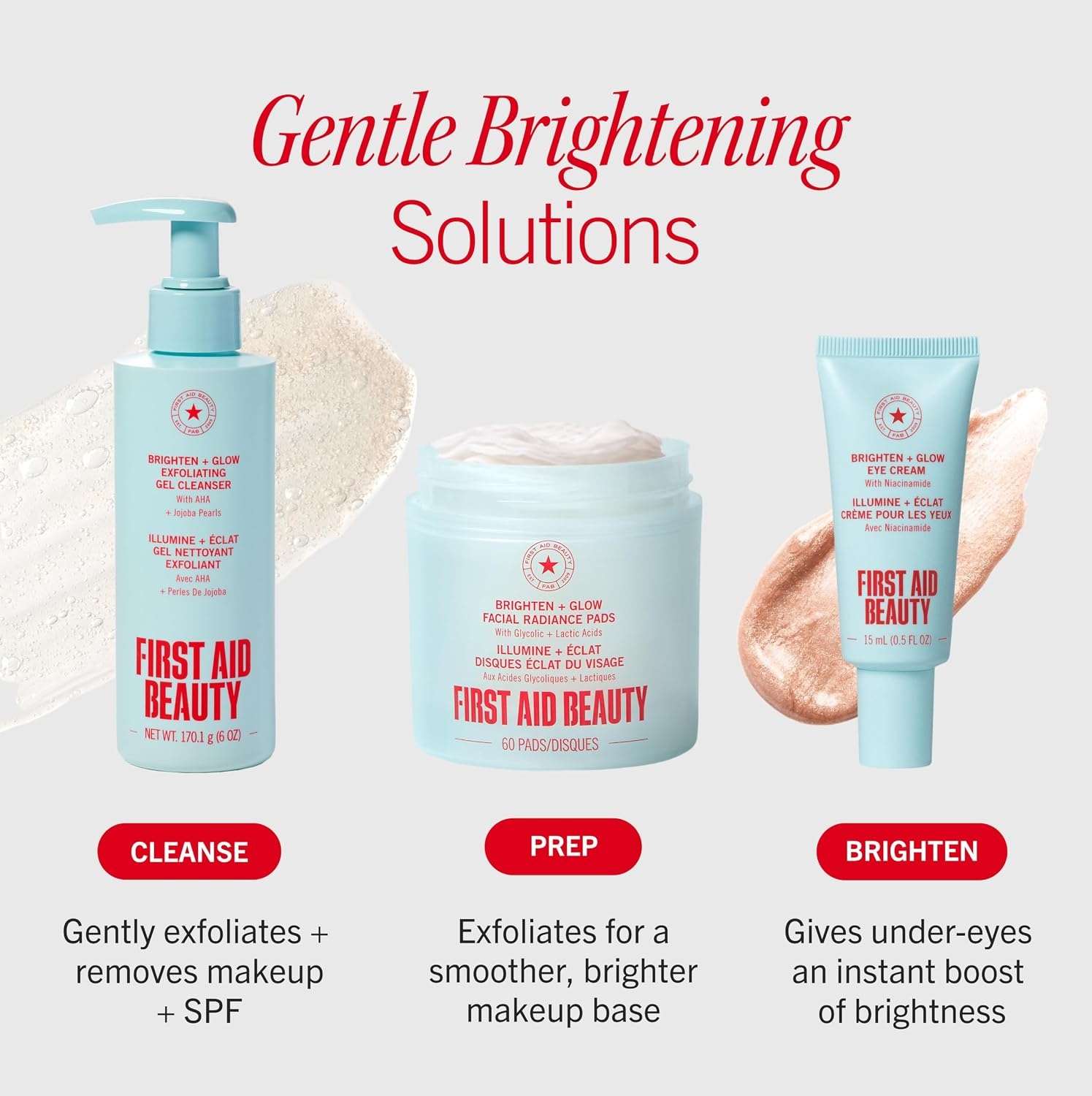 image:imageFirst Aid Beauty Brighten Glow Eye Cream with Niacinamide Fragrance Free Dark Circle Eye Cream Instantly Illuminates amp Brightens Undereye Sensitive Skin Safe 05 oz