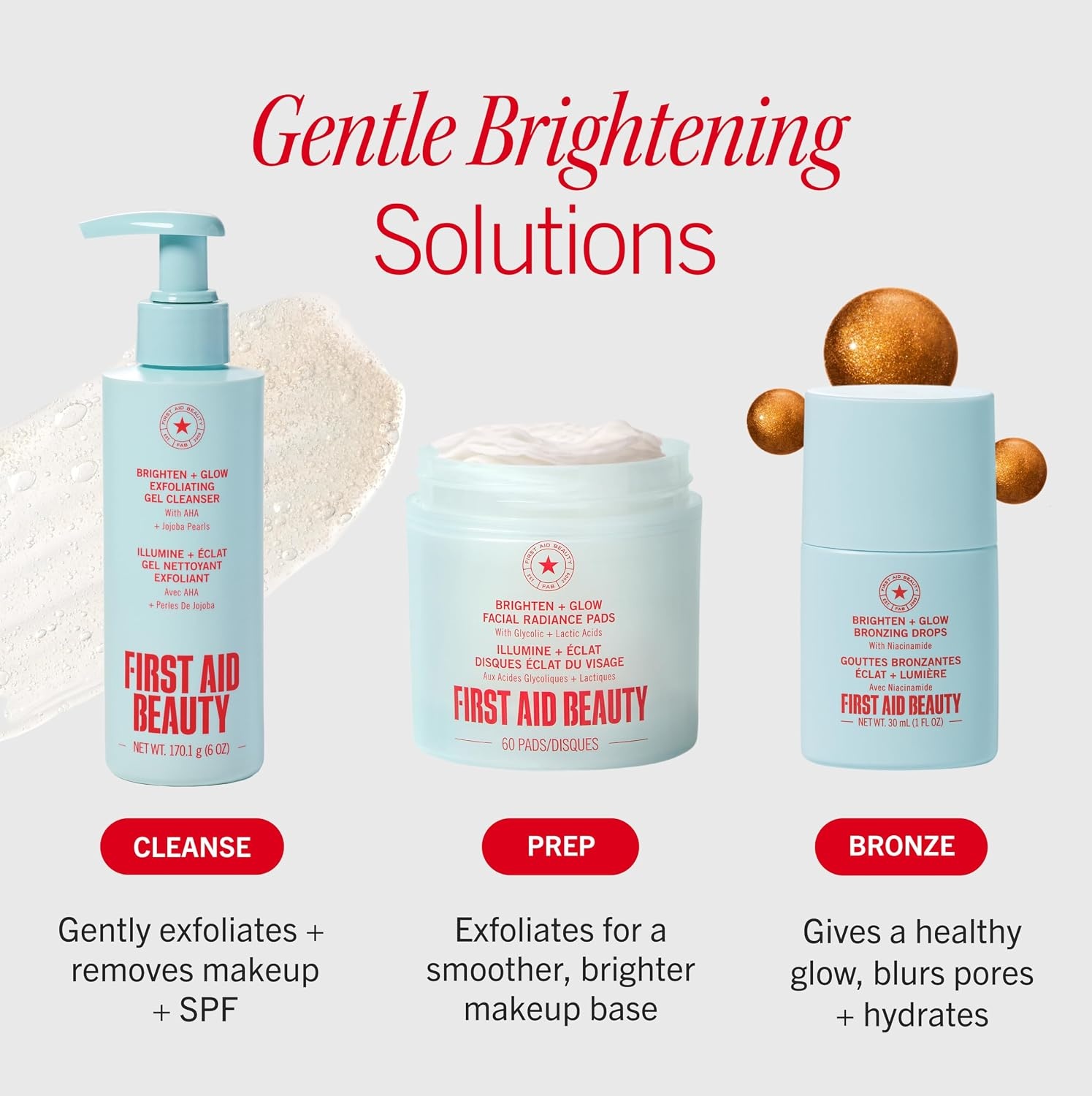 image:imageFirst Aid Beauty Bronze Glow Drops 5 Niacinamide Glow Serum Visibly Blur Pores amp Even Skin Tone Hydrates to Strengthen Moisture Barrier NonComedogenic 1 oz