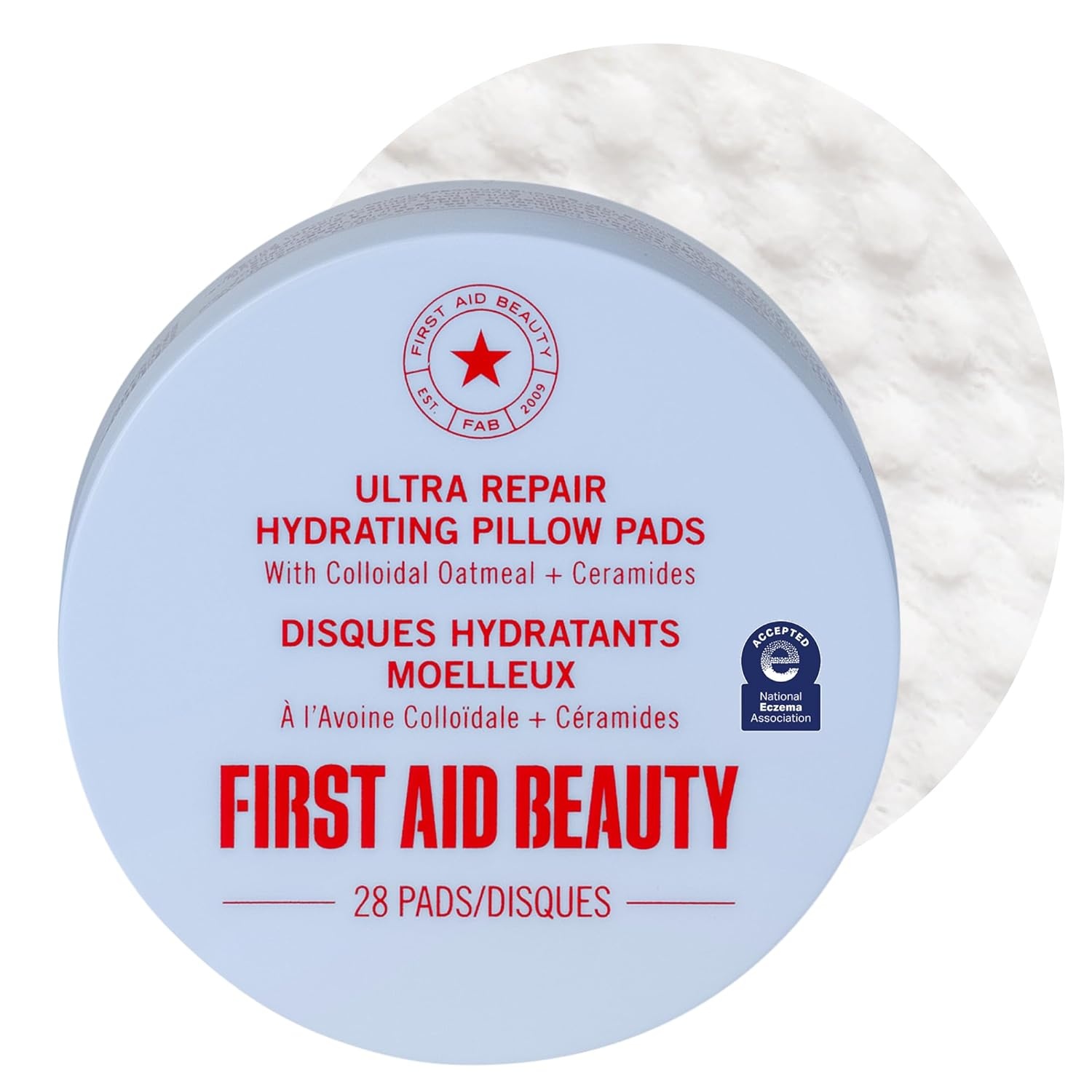 image:imageFirst Aid Beauty Daily Facial Treatment Pads AHA Exfoliating Hydrating Barrier Support amp Salicylic Acid Acne Pads Sensitive Skin Safe28 Count Pack of 1