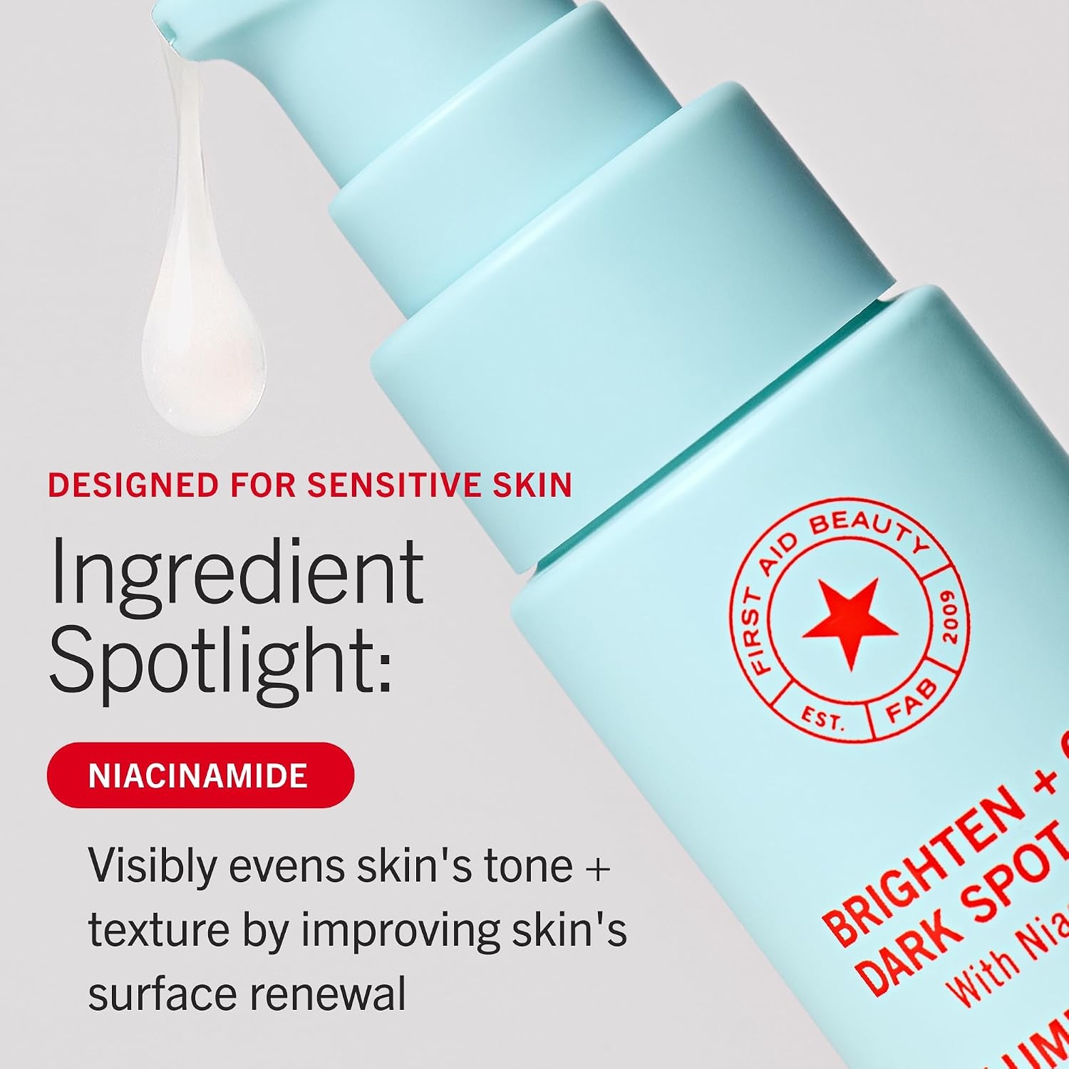 image:imageFirst Aid Beauty Dark Spot Serum with Niacinamide Reduce Hyperpigmentation Sun Spots amp PostAcne Marks NonComedogenic Safe for Sensitive Skin 1 oz