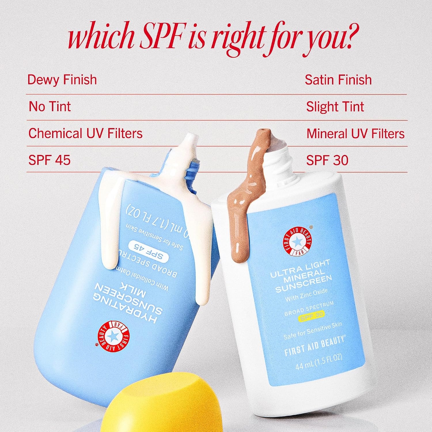 image:imageFirst Aid Beauty Facial Sunscreens Broad Spectrum SPF for Sensitive Skin17 Fl Oz Pack of 1