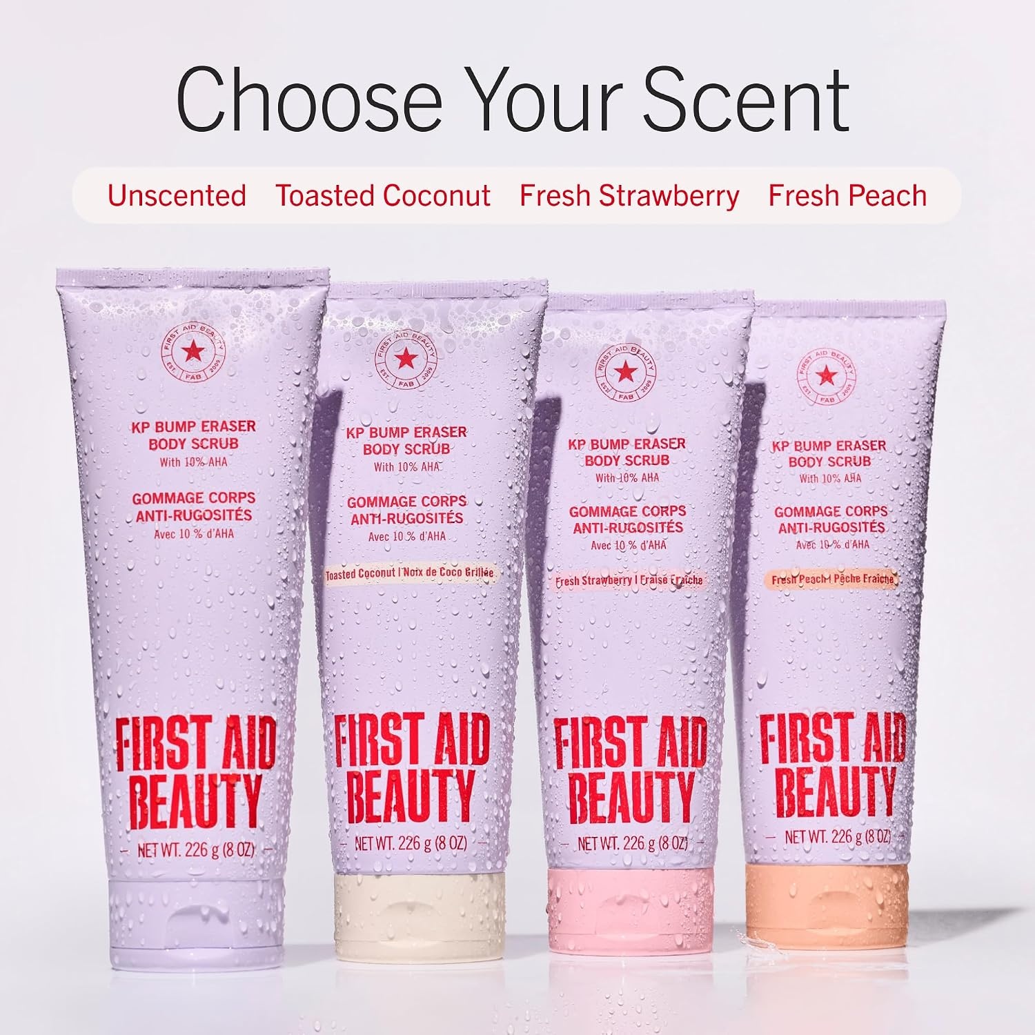 image:imageFirst Aid Beauty KP Bump Eraser Body Scrub with 10 AHA DermatologistTested Keratosis Pilaris Exfoliator Support for Rough Bumps Uneven Skin Texture amp Strawberry Skin Sensitive Skin8 Ounce Pack of 1