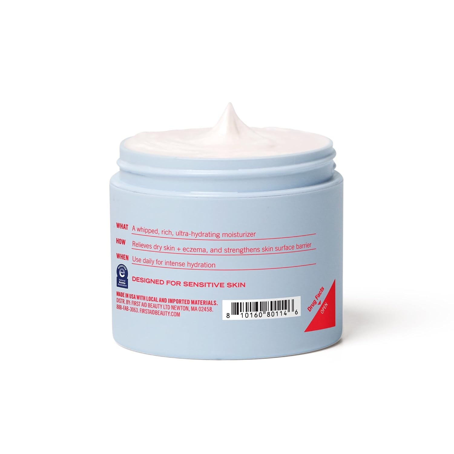 image:imageFirst Aid Beauty Ultra Repair Cream Intense Hydration Clinically Tested Face amp Body Moisturizer with Colloidal Oatmeal Supports Eczema amp Dry Skin Barrier Repair Fragrance Free4 Ounce Pack of 1