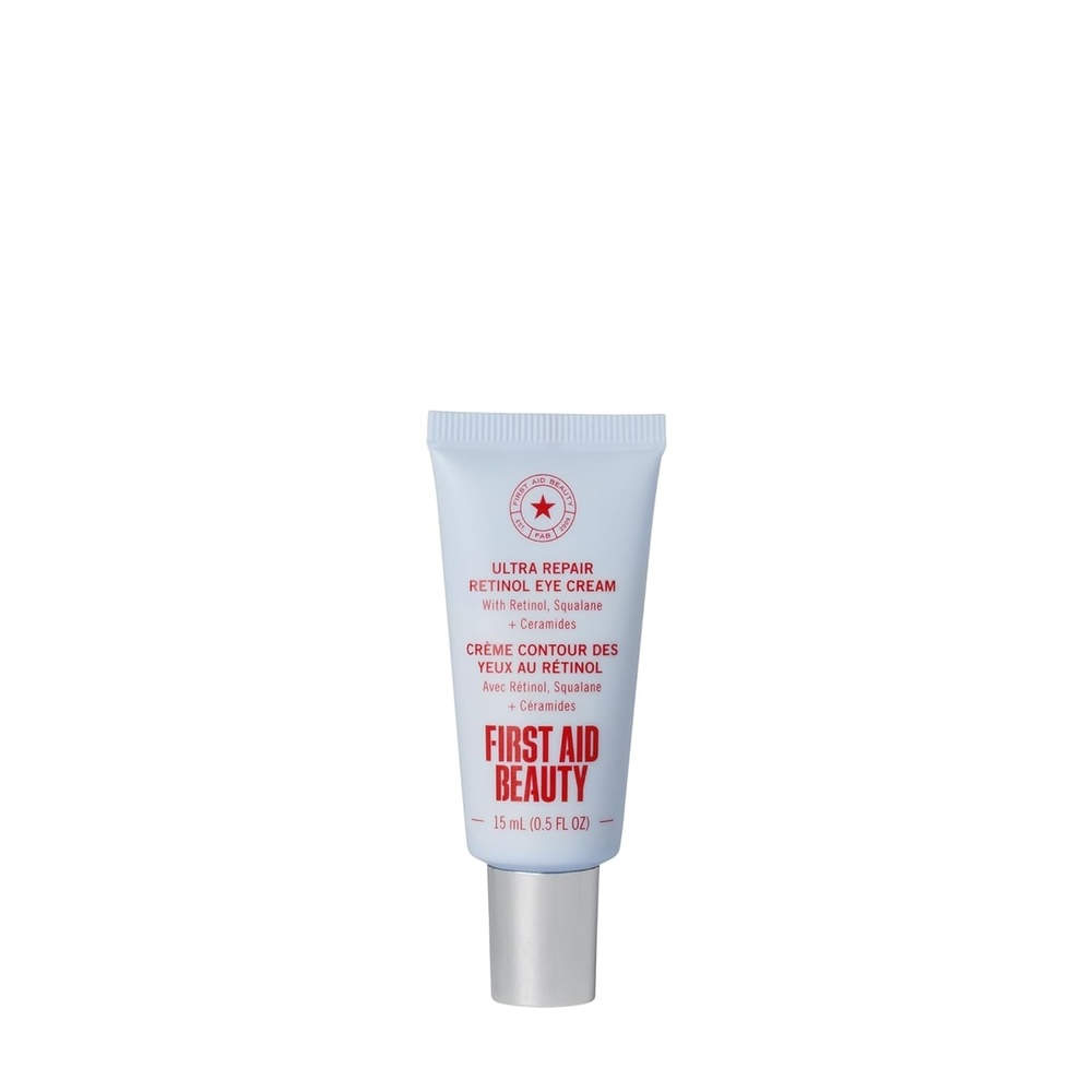 image:imageFirst Aid Beauty Retinol Eye Cream with Squalane Ceramides Encapsulated Retinol Serum for Delicate Skin Helps Improve Appearance of Fine Lines and WrinklesNew