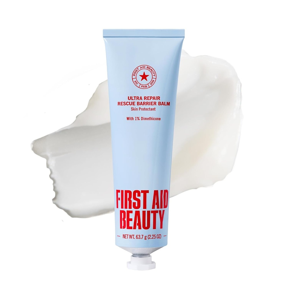 image:imageFirst Aid Beauty Ultra Repair Rescue Barrier Balm 225 oz 1 Dimethicone OTC Skin Protectant Fragrance Free Relieves Dry Red Cracked amp Irritated Skin Sensitive Skin Safe