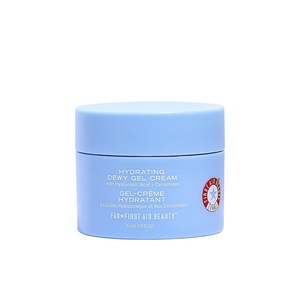 First Aid Beauty Hydrating Dewy Gel Cream, Oil-Free, 1.9 fl oz | Facial Moisturizer with Hyaluronic Acid & Ceramides, Improves Hydration & Reduces Excess Oil for Oily & Sensitive Skin