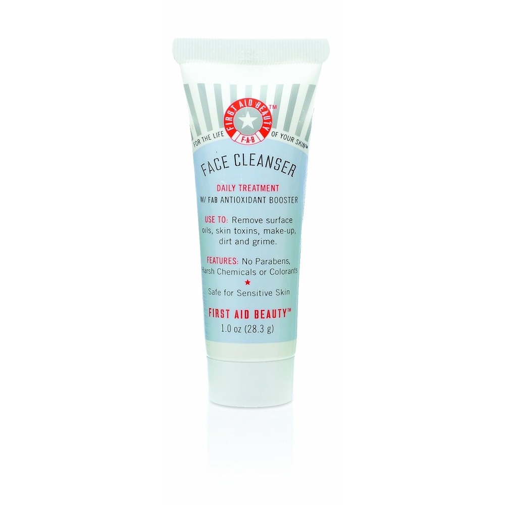 image:imageFirst Aid Beauty Pure Skin Face Cleanser Effectively Removes Makeup Dirt and Impurities Gentle Cleanser Leaves Skin Soft amp Supple Safe for Sensitive Skin Fragrance Free 1 oz