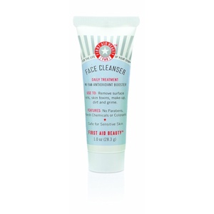 First Aid Beauty – Pure Skin Face Cleanser, Effectively Removes Makeup, Dirt, and Impurities, Gentle Cleanser Leaves Skin Soft & Supple, Safe for Sensitive Skin, Fragrance Free, 1 oz