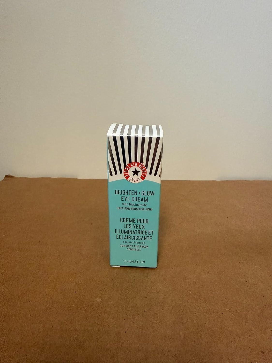 image:imageFirst Aid Beauty Brighten Glow Eye Cream with Niacinamide Gives Skin an Instant Glow and Hydrates to Gradually Brighten amp Help Reduce Appearance of Dark Circles Safe for Sensitive Skin 05 oz