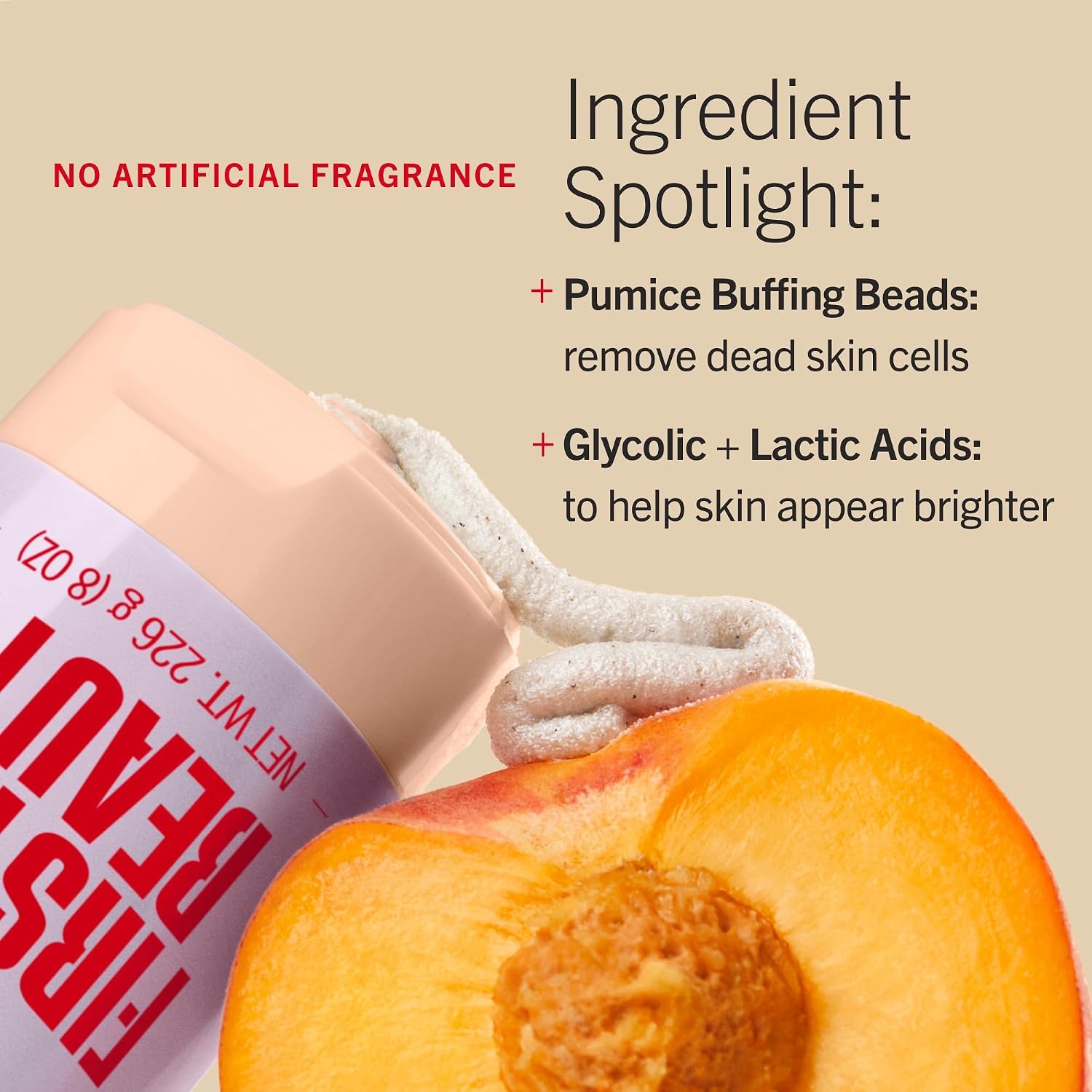 image:imageFirst Aid Beauty KP Bump Eraser Scrub 10 AHA Sensitive Skin8 Ounce Pack of 1