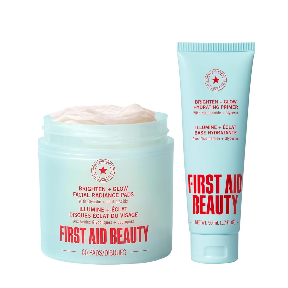 image:imageFirst Aid Beauty Make Up Prep Bundle Facial Radiance Pads 60 ct Hydrating Primer 17 oz